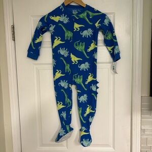 Caters Blue Fleece Dino Sleeper Size 3T